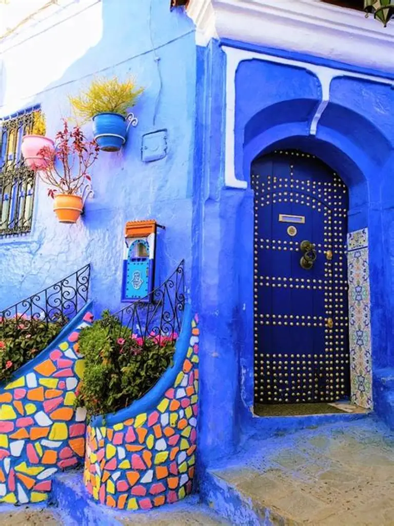 Authentic blue house in Chefchaouen
